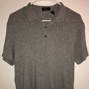 Theory Stretch Polo | Large | Gray